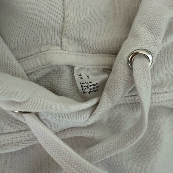 Forever 21 Pizza Slice White Hoodie Sweatshirt Size Large - Picture 3 of 5